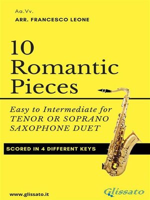 cover image of 10 Romantic Pieces for Tenor or Soprano Saxophone Duet